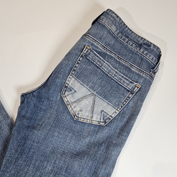 American Eagle Jeans Womens‎ 0 Regular Faded Skinny Two Tone Pocket 90s Low Rise - Picture 7 of 10